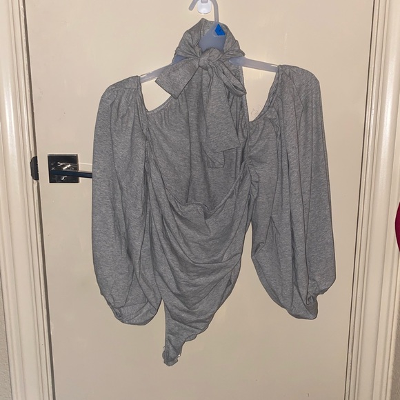 Gray body suit, backless - Picture 2 of 2